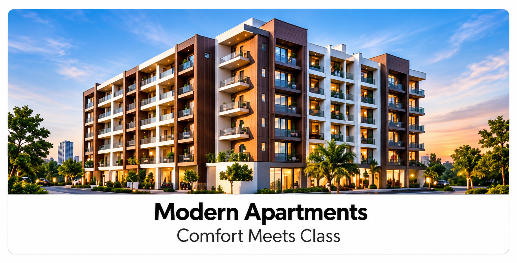 Modern residential buildings
